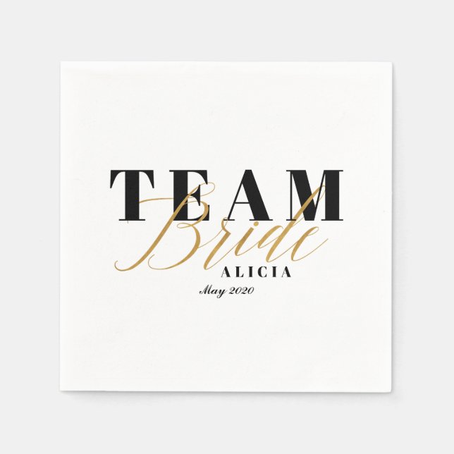 TEAM BRIDE Two-Tone Serviette (Vorderseite)