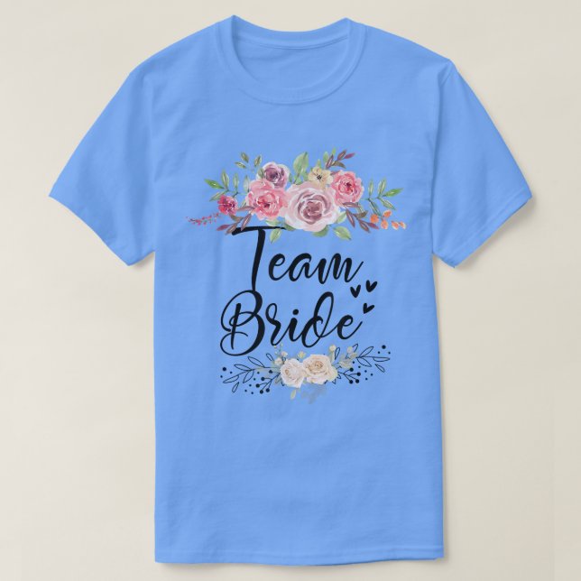 Team Bride Wedding Junggeselinnen-Abschied T - Shi T-Shirt (Design vorne)
