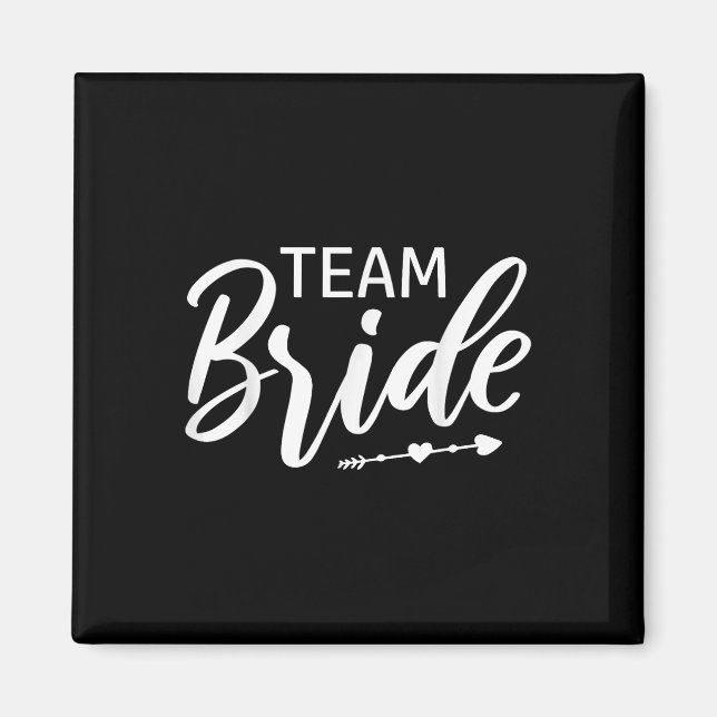 Team Bride Wedding Party Magnet (Vorne)