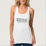 Team Bridesmaid Brautparty Tank Top<br><div class="desc">Personalisieren Sie den benutzerdefinierten Text oben. Weitere Koordinierungsaufgaben finden Sie in unserer Kollektion "For Team Bride".</div>