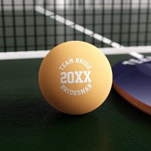 Team Bridesman Gastgeschenk Hochzeit Ping Pong Bal Tischtennisball