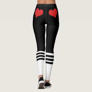 Team Bridge Red Heart Leggings