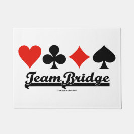 Team Bridge Vier-Karten-Anzug Fußmatte