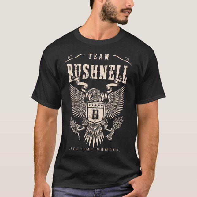 TEAM BUSHNELL Lifetime Member. T-Shirt (Vorderseite)