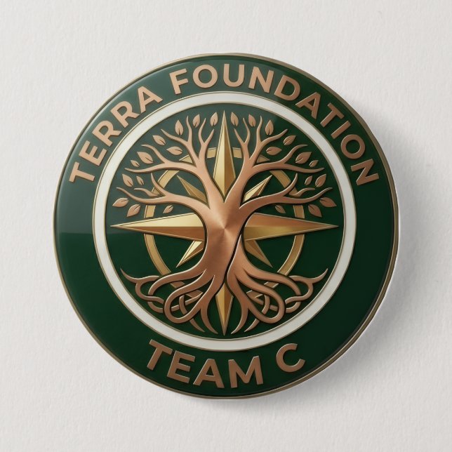 Team C – Terra Foundation Erdemblem Button (Vorderseite)