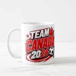 TEAM CANADA 2026 Fußball-Fan-Tasse Kanadisch Kaffeetasse