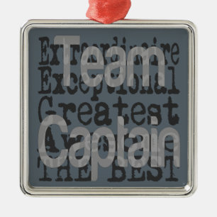 Team Captain Extraordinaire Silbernes Ornament
