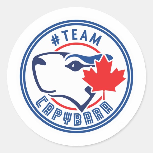 Team Capybara Stickers (Vorderseite)