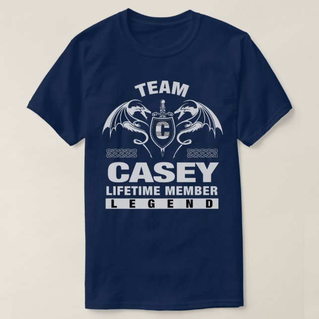 Team CASEY Lifetime Member Geschenke  T-Shirt (Design vorne)