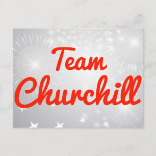 Team Churchill Postkarte