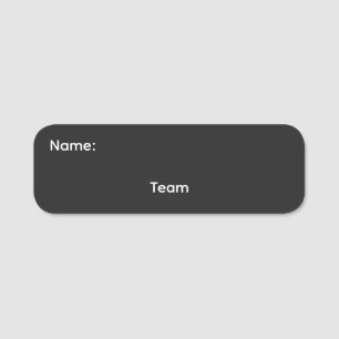 Team Classic Name Magnetisch Namensschild