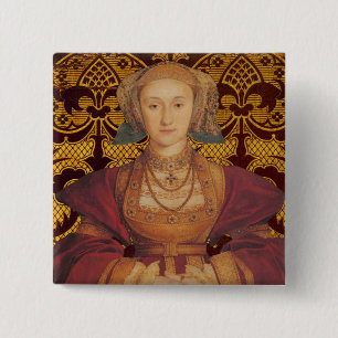 Team Cleves - Porträt der Königin Anne von Cleve Button