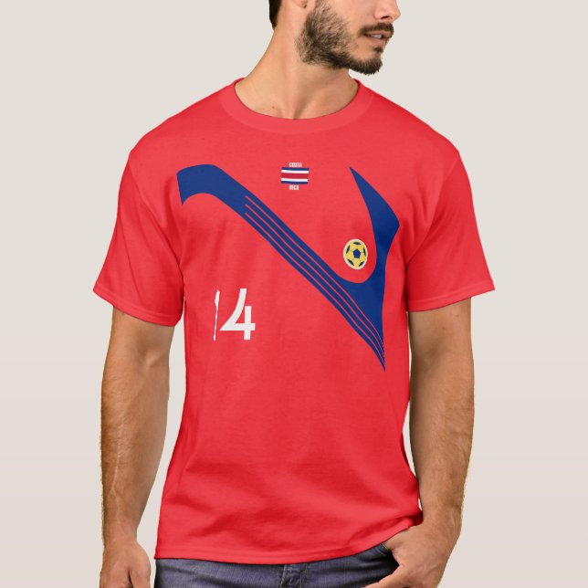 Team-Costa Rica-Fußball T-Shirt (Vorderseite)