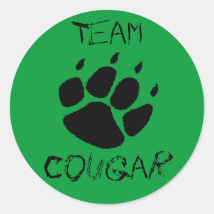 Team Cougar Runder Aufkleber