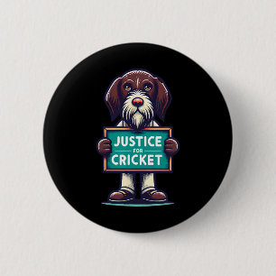 Team Cricket Hunting Squad Funny Retro Button