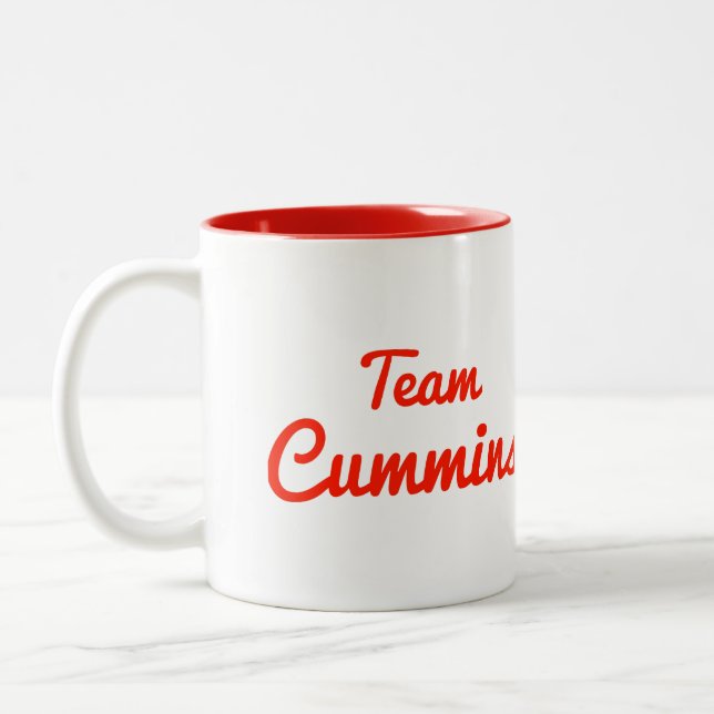 Team Cummins Zweifarbige Tasse (Links)