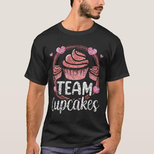 Team Cupcakes Cupcake Essen T-Shirt (Vorderseite)