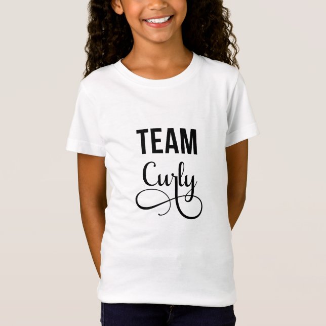 Team Curly Natural Hair Tee Shirt (Vorderseite)