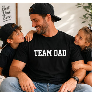Team Dad Varsity Lustiger Vatertag Geschenk T-Shirt