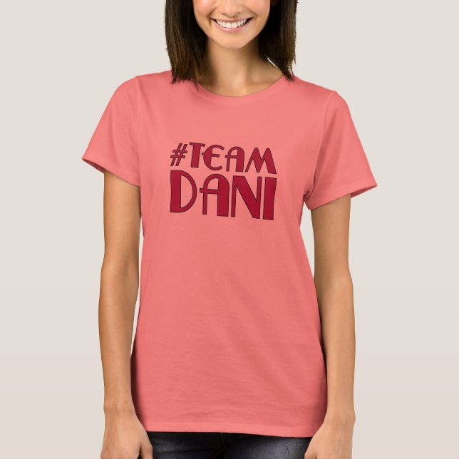 Team Dani Ringer T - Shirt (Vorderseite)