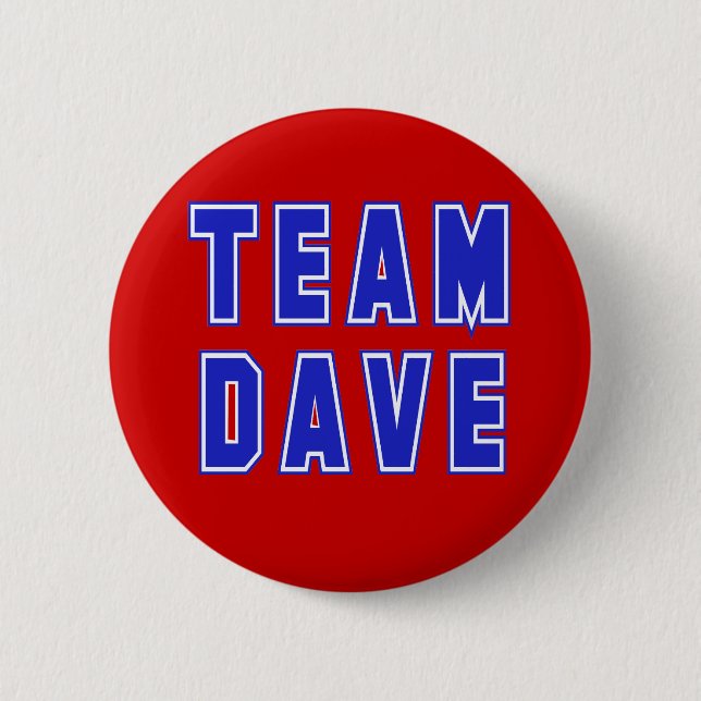 Team-Davet-shirts und -produkte Button (Vorderseite)