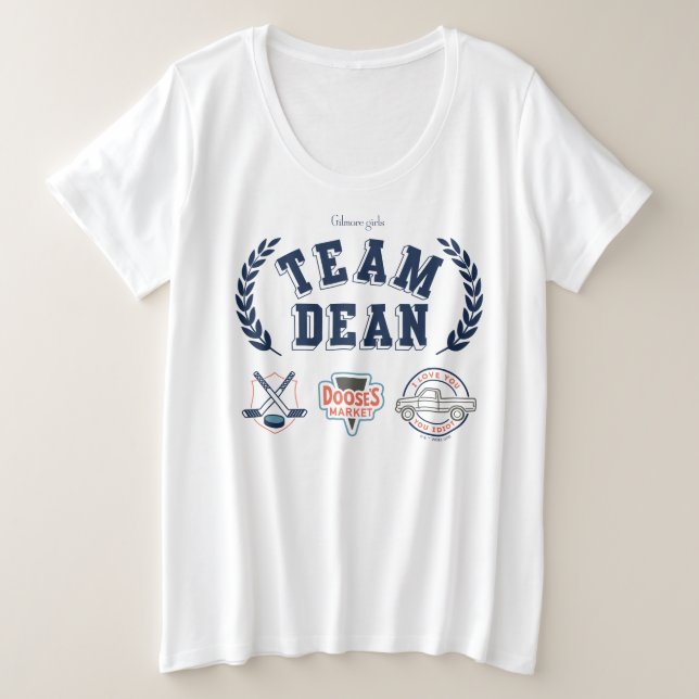 Team Dean Gilmore Girls Design Große Größe T-Shirt (Design vorne)