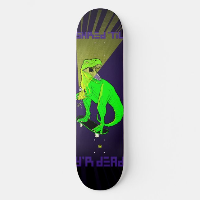 Team-Dinosaurier Skateboard (Vorderseite)