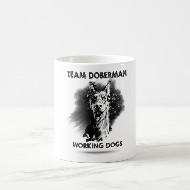 Team-Dobermann-Tasse Kaffeetasse (Mittel)