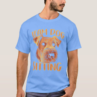 Team Dog Sitting Job Hunde Sitter Kleine Mädchen M T-Shirt
