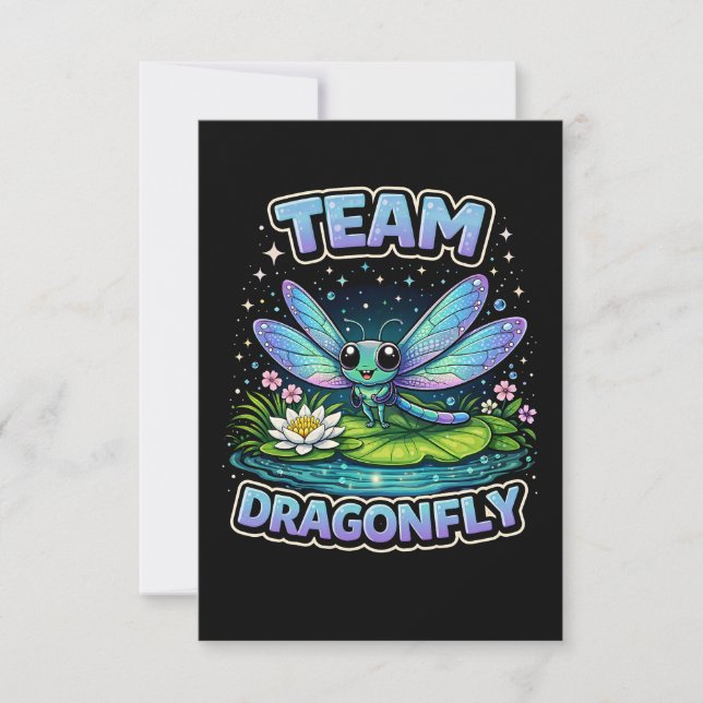 Team Dragonfly Dankeskarte (Vorderseite)