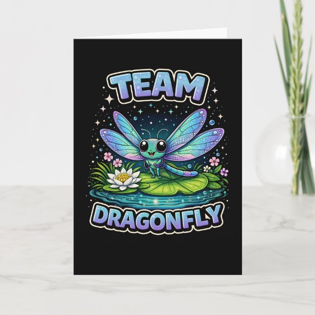 Team Dragonfly Feiertagskarte (Vorderseite)