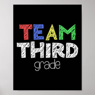 Team dritte Klasse 3. Klasse Byck Zur Schule Poster