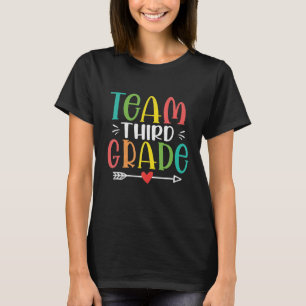 Team dritte Klasse lustiger Lehrer Schüler zurück T-Shirt