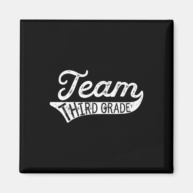 Team dritte Klasse - Student Lehrer Ck Zur Schule  Magnet (Vorne)