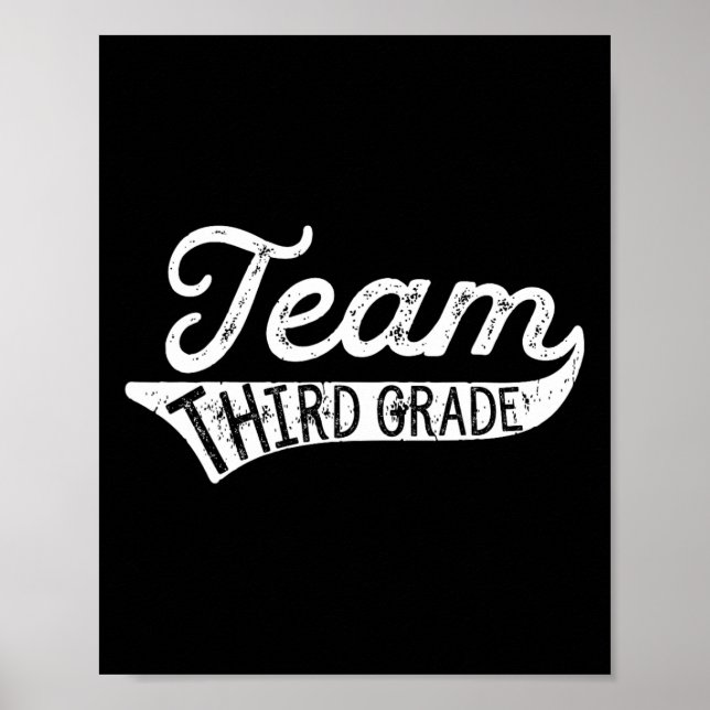 Team dritte Klasse - Student Lehrer Ck Zur Schule  Poster (Vorne)