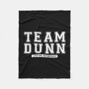 Team Dunn Familie Nachname Familienzusammenkunft C Fleecedecke