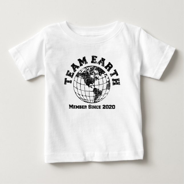 Team Earth Member Seit 2020 Baby Bodysuit Baby T-shirt (Vorderseite)