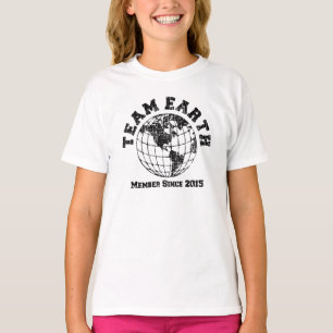 Team Earth : Mitglied seit T - Shirt 2015