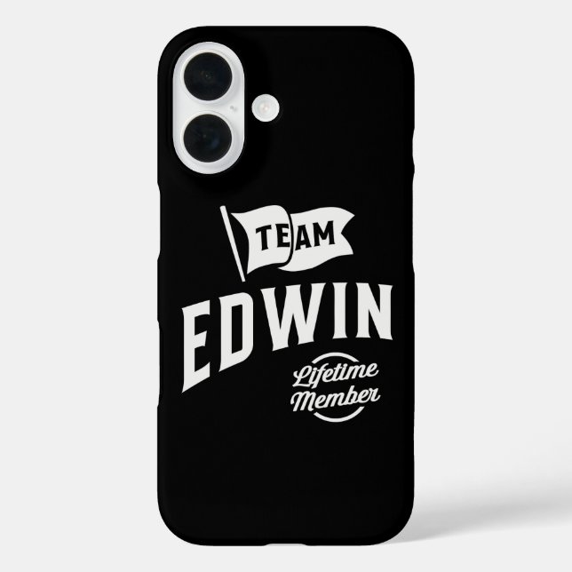 Team Edwin Lifetime Mitglied iPhone 16 Hülle (Rückseite)