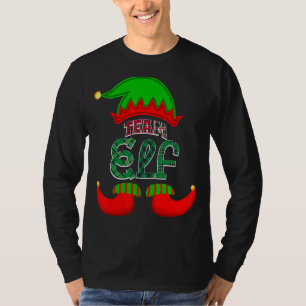 Team Elf Familiengruppe Matching Christmas Pajama  T-Shirt