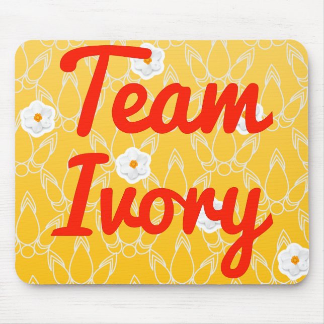 Team-Elfenbein Mousepad (Vorne)
