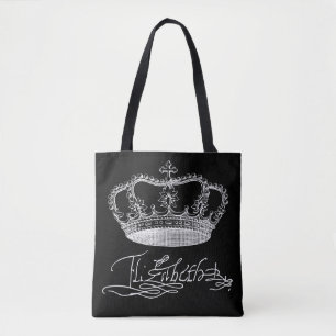 Team Elizabeth - Die Signatur und Krone der Königi Tasche