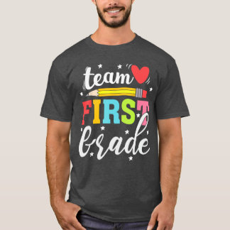 Team Erste Klasse farbenfroh zurück zu den Lehrern T-Shirt