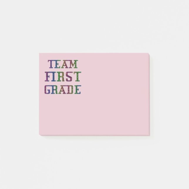 Team ersten Grad, zurück zu Post-it Klebezettel (Vorderseite)