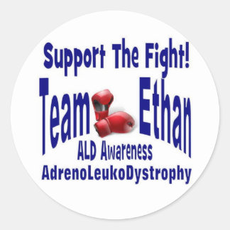 Team-Ethan-Aufkleber Runder Aufkleber