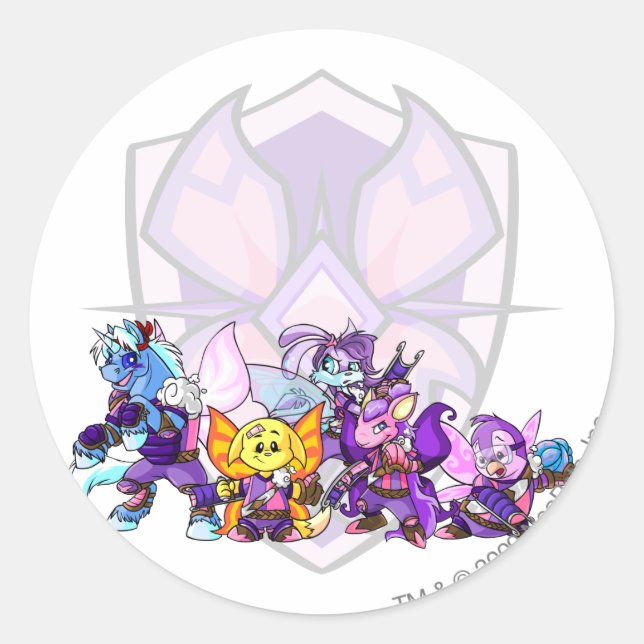 Team Faerieland Group Runder Aufkleber (Vorderseite)