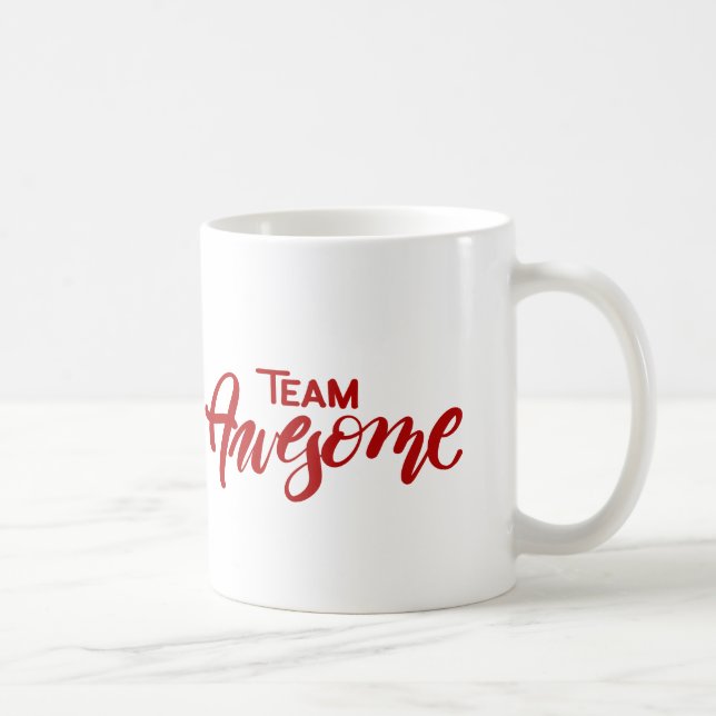 Team fantastisches Tasse-Rotes Kaffeetasse (Rechts)