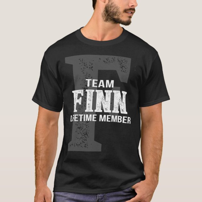 Team FINN Lebenszeit Mitglied T-Shirt (Vorderseite)