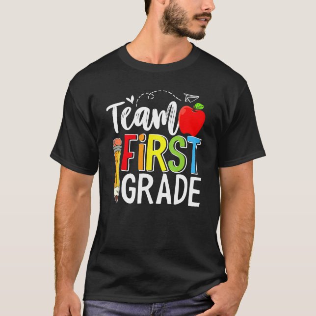 Team First Grade Shirt Teacher Student Kids Back T (Vorderseite)