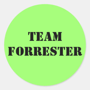 TEAM FORRESTER RUNDER AUFKLEBER
